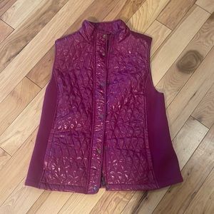 Talbots Magenta Vest NWOT